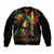 King Of Reggae Legend Bob Bomber Jacket Rasta Cannabis - Wonder Print Shop