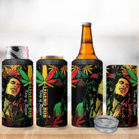 King Of Reggae Legend Bob 4 in 1 Can Cooler Tumbler Rasta Cannabis - Wonder Print Shop