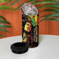 King Of Reggae Legend Bob 4 in 1 Can Cooler Tumbler Rasta Cannabis - Wonder Print Shop