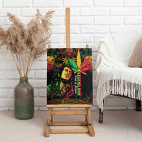 King Of Reggae Legend Bob Canvas Wall Art Rasta Cannabis - Wonder Print Shop