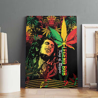 King Of Reggae Legend Bob Canvas Wall Art Rasta Cannabis - Wonder Print Shop