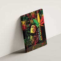 King Of Reggae Legend Bob Canvas Wall Art Rasta Cannabis - Wonder Print Shop