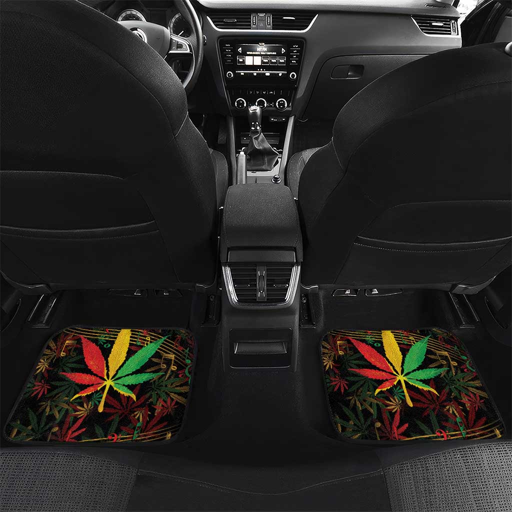 King Of Reggae Legend Bob Car Mats Rasta Cannabis - Wonder Print Shop