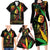 King Of Reggae Legend Bob Family Matching Long Sleeve Bodycon Dress and Hawaiian Shirt Rasta Cannabis - Wonder Print Shop