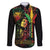 King Of Reggae Legend Bob Family Matching Long Sleeve Bodycon Dress and Hawaiian Shirt Rasta Cannabis - Wonder Print Shop