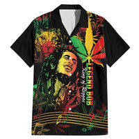 King Of Reggae Legend Bob Family Matching Mermaid Dress and Hawaiian Shirt Rasta Cannabis - Wonder Print Shop