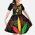 King Of Reggae Legend Bob Family Matching Off The Shoulder Long Sleeve Dress and Hawaiian Shirt Rasta Cannabis - Wonder Print Shop