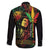 King Of Reggae Legend Bob Family Matching Off The Shoulder Long Sleeve Dress and Hawaiian Shirt Rasta Cannabis - Wonder Print Shop