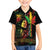 King Of Reggae Legend Bob Family Matching Off The Shoulder Long Sleeve Dress and Hawaiian Shirt Rasta Cannabis - Wonder Print Shop