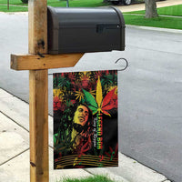 King Of Reggae Legend Bob Garden Flag Rasta Cannabis - Wonder Print Shop