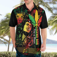 King Of Reggae Legend Bob Hawaiian Shirt Rasta Cannabis - Wonder Print Shop