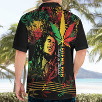 King Of Reggae Legend Bob Hawaiian Shirt Rasta Cannabis - Wonder Print Shop