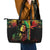 King Of Reggae Legend Bob Leather Tote Bag Rasta Cannabis - Wonder Print Shop