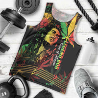 King Of Reggae Legend Bob Men Tank Top Rasta Cannabis - Wonder Print Shop