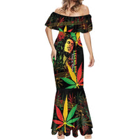 King Of Reggae Legend Bob Mermaid Dress Rasta Cannabis - Wonder Print Shop