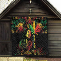 King Of Reggae Legend Bob Quilt Rasta Cannabis - Wonder Print Shop