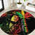 King Of Reggae Legend Bob Round Carpet Rasta Cannabis - Wonder Print Shop