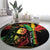 King Of Reggae Legend Bob Round Carpet Rasta Cannabis - Wonder Print Shop