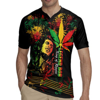 King Of Reggae Legend Bob Rugby Jersey Rasta Cannabis - Wonder Print Shop