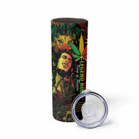 King Of Reggae Legend Bob Skinny Tumbler Rasta Cannabis - Wonder Print Shop
