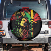 King Of Reggae Legend Bob Spare Tire Cover Rasta Cannabis - Wonder Print Shop