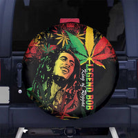 King Of Reggae Legend Bob Spare Tire Cover Rasta Cannabis - Wonder Print Shop