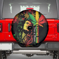 King Of Reggae Legend Bob Spare Tire Cover Rasta Cannabis - Wonder Print Shop