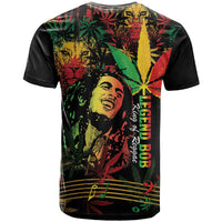King Of Reggae Legend Bob T Shirt Rasta Cannabis - Wonder Print Shop