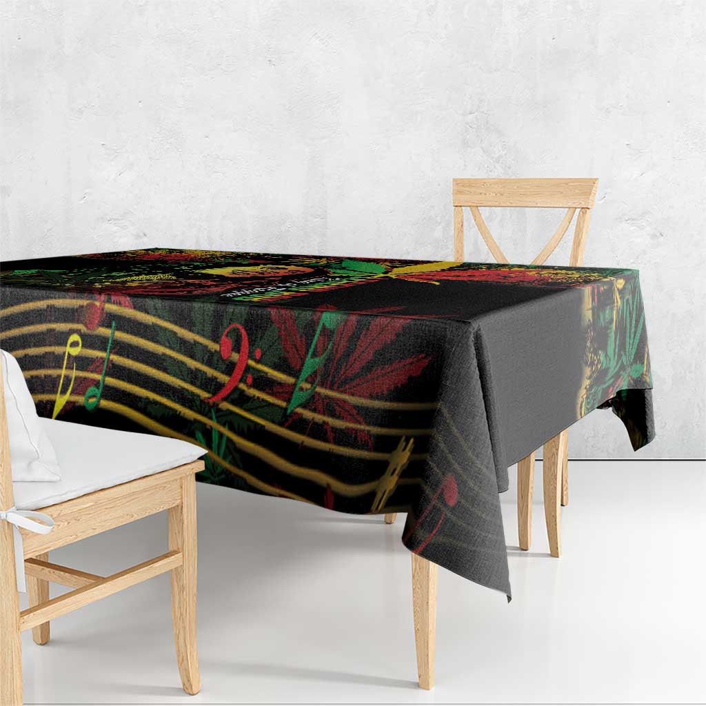 King Of Reggae Legend Bob Tablecloth Rasta Cannabis - Wonder Print Shop