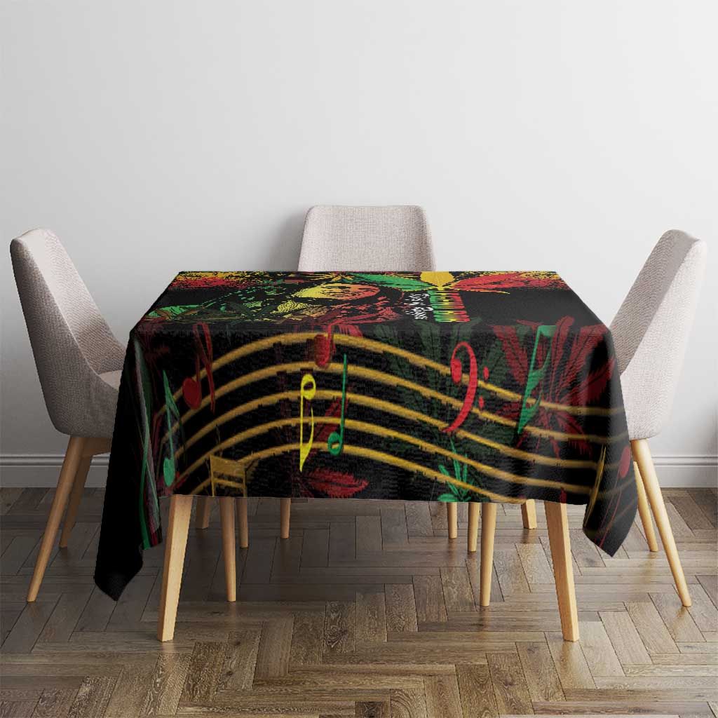 King Of Reggae Legend Bob Tablecloth Rasta Cannabis - Wonder Print Shop