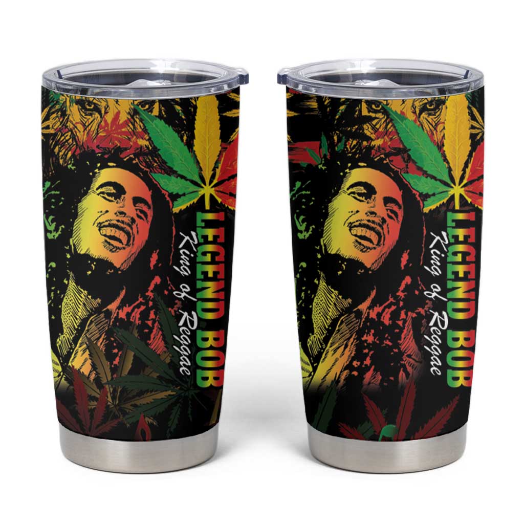King Of Reggae Legend Bob Tumbler Cup Rasta Cannabis - Wonder Print Shop