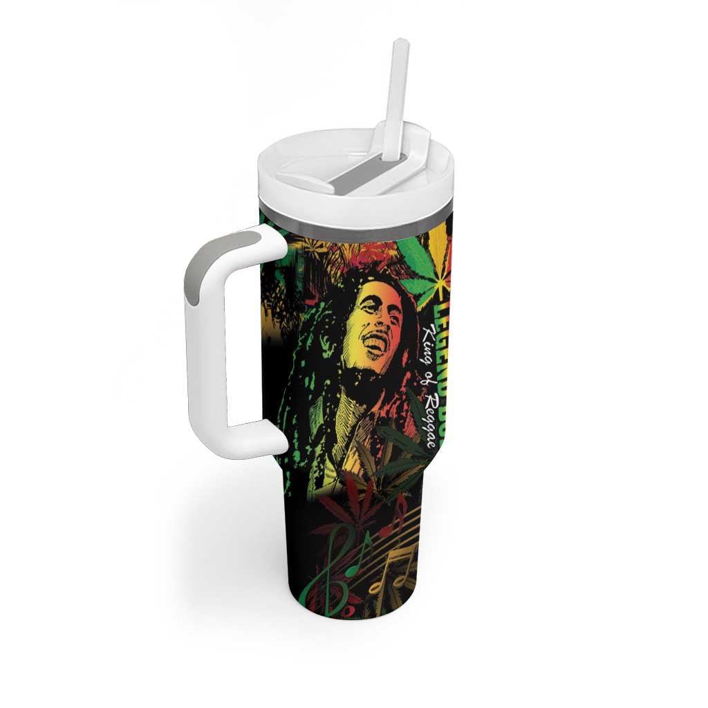 King Of Reggae Legend Bob Tumbler With Handle Rasta Cannabis - Wonder Print Shop