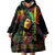 King Of Reggae Legend Bob Wearable Blanket Hoodie Rasta Cannabis - Wonder Print Shop