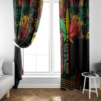 King Of Reggae Legend Bob Window Curtain Rasta Cannabis - Wonder Print Shop