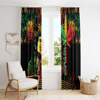 King Of Reggae Legend Bob Window Curtain Rasta Cannabis - Wonder Print Shop
