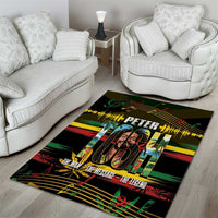 Jamaica Reggae Legend Tosh Area Rug Cannabis Pattern - Wonder Print Shop