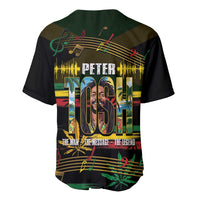 Jamaica Reggae Legend Tosh Baseball Jersey Cannabis Pattern - Wonder Print Shop