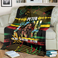 Jamaica Reggae Legend Tosh Blanket Cannabis Pattern - Wonder Print Shop