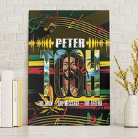 Jamaica Reggae Legend Tosh Canvas Wall Art Cannabis Pattern - Wonder Print Shop