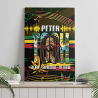Jamaica Reggae Legend Tosh Canvas Wall Art Cannabis Pattern - Wonder Print Shop