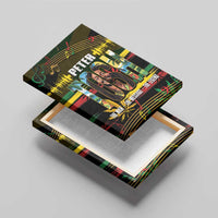 Jamaica Reggae Legend Tosh Canvas Wall Art Cannabis Pattern - Wonder Print Shop