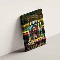 Jamaica Reggae Legend Tosh Canvas Wall Art Cannabis Pattern - Wonder Print Shop