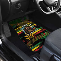 Jamaica Reggae Legend Tosh Car Mats Cannabis Pattern - Wonder Print Shop