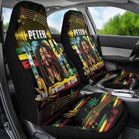 Jamaica Reggae Legend Tosh Car Seat Cover Cannabis Pattern - Wonder Print Shop
