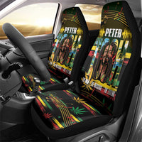 Jamaica Reggae Legend Tosh Car Seat Cover Cannabis Pattern - Wonder Print Shop