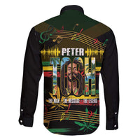 Jamaica Reggae Legend Tosh Family Matching Long Sleeve Bodycon Dress and Hawaiian Shirt Cannabis Pattern - Wonder Print Shop