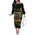 Jamaica Reggae Legend Tosh Family Matching Off The Shoulder Long Sleeve Dress and Hawaiian Shirt Cannabis Pattern - Wonder Print Shop
