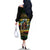 Jamaica Reggae Legend Tosh Family Matching Off The Shoulder Long Sleeve Dress and Hawaiian Shirt Cannabis Pattern - Wonder Print Shop