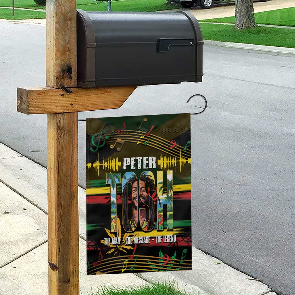 Jamaica Reggae Legend Tosh Garden Flag Cannabis Pattern - Wonder Print Shop