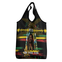 Jamaica Reggae Legend Tosh Grocery Bag Cannabis Pattern - Wonder Print Shop